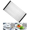 YounBeauty Roll Up Dish Drying Rack Rollable Stainless Steel Kitchen