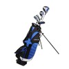 Remarkable Right Handed Junior Golf Club Set for Age 9 to 12 ( Height 4'4" to 5' ) Set Includes: Driver (15" ), Hybrid Wood (25*), #7, #9 Iron, Putter, Bonus Stand Bag & 2 Headcovers