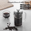 Double Walled French Coffee Maker Heat Resistant Borosilicate Glass Coffee