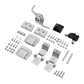 TCT-MOTORPARTS Pack Trunk Latches Hinges Lock Kit Fits for Harley Road King Glide 88-13