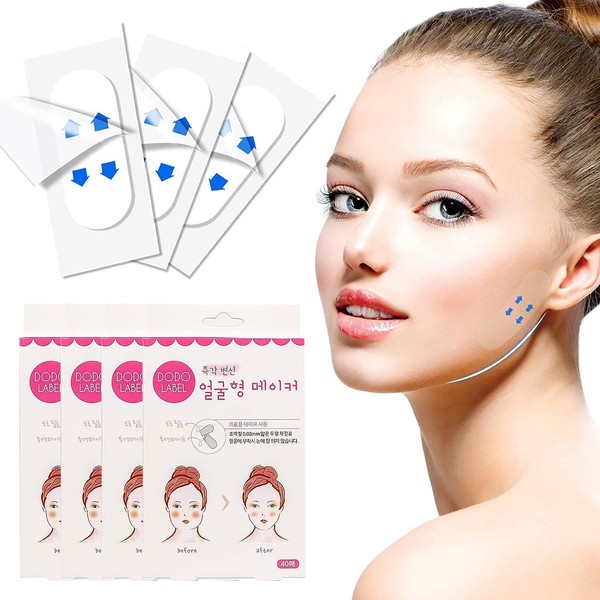 Doyime Small Face Tape, 160 Pieces, Face Lift Up, Slacking Tape, Lift Up, Nasolabial Lines, Small Face, Strong Fit Type, Correction, Ultra Thin, Transparent, For Job Hunting, Dating, Parties, Photo Sessions, etc