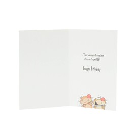 UK Greetings Funny Birthday Card for Him or Her - Card from The Both of Us - Sent from a Couple Card - Fun Card, Green