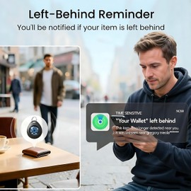 2 Pack Tracker Tag[Apple MFi Certified]Work with Apple Find My APP(iOS Only)Bluetooth Tracker Air Smart Locator Tags Item Key Finders Tracking Worldwide Waterproof for Luggage Bags Pet Wallet Backpack