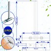 2 Pieces Hidden Shelf Bracket with a Length 110 mm