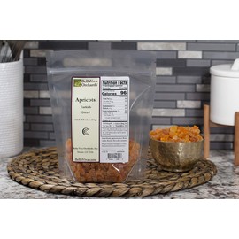 Bella Viva Orchards Diced Turkish Apricots, 1 lb of Dried Fruit