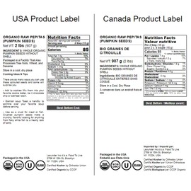 Food to Live Pepitas/Semillas de calabaza orgánicas (Crudas, sin cascara) (2 Pounds)