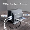 PULWTOP Vertical USB C Docking Station for MacBook Pro Air,