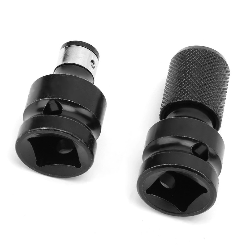 2 Pieces 1/2 to 1/4 Hex Socket Adapter Drill Chuck