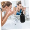 WOONEKY 2pcs Refillable Plastic Soap Dispenser Pump Bottles Black Matte