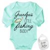 Grandpa's Fishing Buddy -Cute Shirt Newborn Baby Bodysuit Outfit Onesie