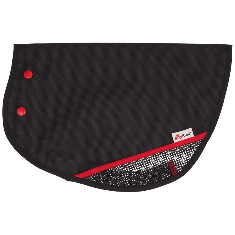 Kawasumi Seisakusho KW-467BK/RD Bicycle Summer Steering Wheel Cover, Black