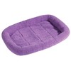 Slumber Pet Sherpa Crate Pet Bed with Bumper-Style Cushioning for