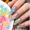 FINGCRO 60PCS Flower Nail Art Charms 3D Hawaii Flowers Nail