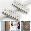 4pcs Flush Hinges, 2 Inch Silver Flush Hinges for 18mm