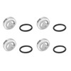 Eacam Motorcycle Brake Master Cylinder Gasket Set, 4 Pcs Metal