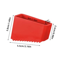 4 Pieces Ladder Non-Slip Feet Mat, 50 x 20 mm Ladder Feet, Ladder Feet Replacement, Ladder Stabiliser, Rubber Ladder Feet for Home Workers Folding Ladder