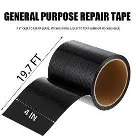 Bittwee 4 Inch x 20 FT RV Underbelly Tape, Vehicle Waterproof Fabric Sealing Adhesive Braided Repair Patch Tape, Universal for RV Mobile Home Camper Travel Trailer Belly Cuts Tears Repair