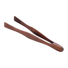 Wooden Food Tongs, Brown, 26.5 cm x 6.5 cm, 1 Pair