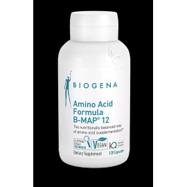 Biogena Amino Acid Formula B-MAP 12 - 120 Capsules - Vegan - Newest Expiration!