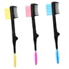 Healeved 3pcs Double Head Portable Eyebrow Brush Eyelash Curler Fashion