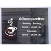 Don Cappello Opening Hours Cafè Shop Window Lettering Sticker Advertising