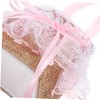 Zerodeko 12pcs Decorative Lace Flower Girl Baskets Elegant Wedding Favor