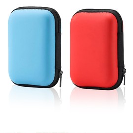 Mrltau 2 Pcs 14 * 10 * 4 cm Spielkarten Etui für Skip BO Skyjo Phase 10 UNO Cabo Kartenspiel, Platz für bis zu 216 Karten, Sammelkarten Box, Kartenbox Spielkarten(Blau + Rot)