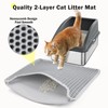MIXJOY Stainless Steel Cat Litter Box, Extra Large Litter Boxes