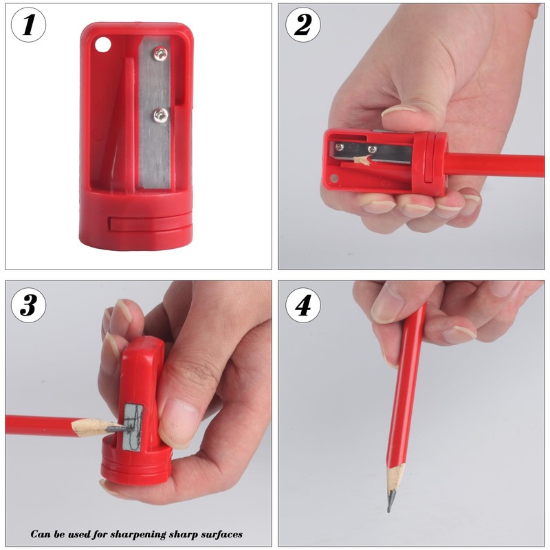 20 Pieces Carpenter's Pencils, Red Pencil, Construction Site, Construction Pencils,
