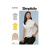SIMPLICITY Sewing Pattern SS3103D5 Misses' Top with Sleeve Variations D5