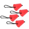 4pcs Scupper Plug Kit with Lanyard Flexible Silicone Drain Holes