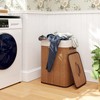Giantex Bamboo Laundry Hamper with Lid, 72L Large & Tall