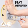 LEVERLOC Bar Soap Holder with 4 Hooks, Wall Mounted Soap