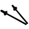 3/16" DIAMETER BLACK ALUMINUM BLIND RIVET - .376-.500 GRIP RANGE,