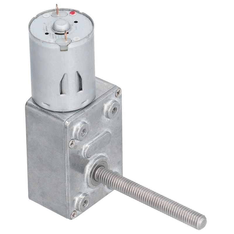 Gear Motor Speed Reduction Worm Self Locking M6 Thread 50mm