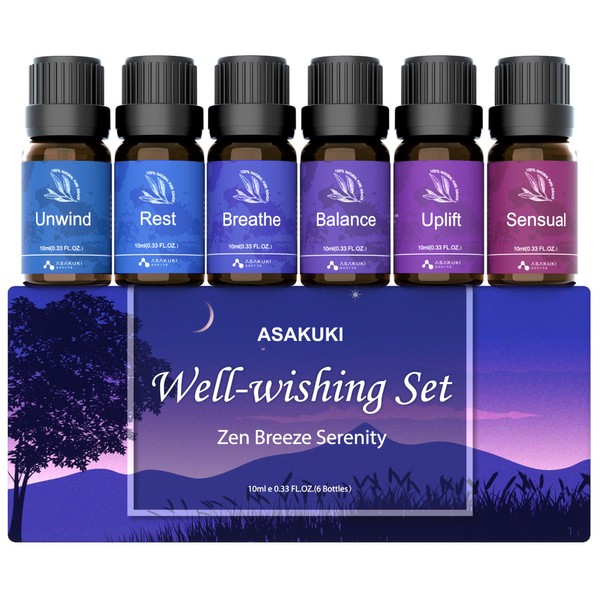 ASAKUKI ASAKUKI Essential Oils, Essential Oil Blends Set for Diffusers,