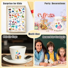 Leesgel Tattoo for Children Burtstag Party Favours, Temporary Tattoos Stickers Children Skin-friendly, Party Decoration Toy Gifts Set for Boys Girls (Pack of 100)