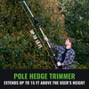 Pole Hedge Trimmer Cordless 20V with Battery Powered 20-Inch Electric