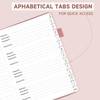 Password Book with Alphabetical Tabs – Hardcover Internet Address &