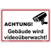 Sign "Gebäude wird videoüberwacht" Sign 300 x 200 mm Sturdy