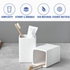 Toothbrush Holders for Bathrooms - 2 Cups Ceramic Square Toothbrush
