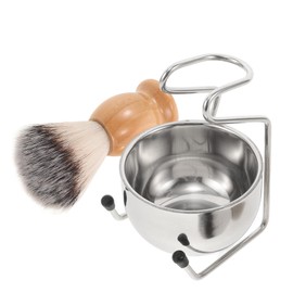 minkissy Elegant Men's Shaving Brush Set Bowl Stainless Steel Wet Shaving Kit for Men