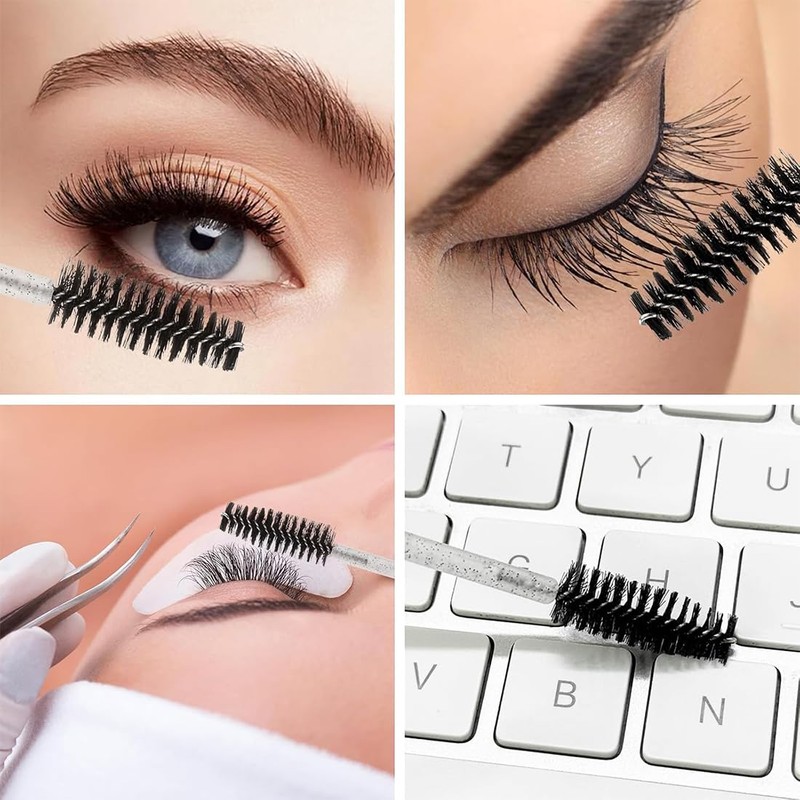 BAHME Eyelash Brush, Eyelash Brushes, Disposable Eyelash Brushes, Mascara Wands,
