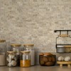 SUNWINGS 5-Sheet Peel and Stick Mosaic Natural 3D Stone Self