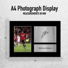 HWC Trading A4 Melvine Malard Gifts Printed Signed Autograph Picture for Womens Football Fans and Supporters - A4