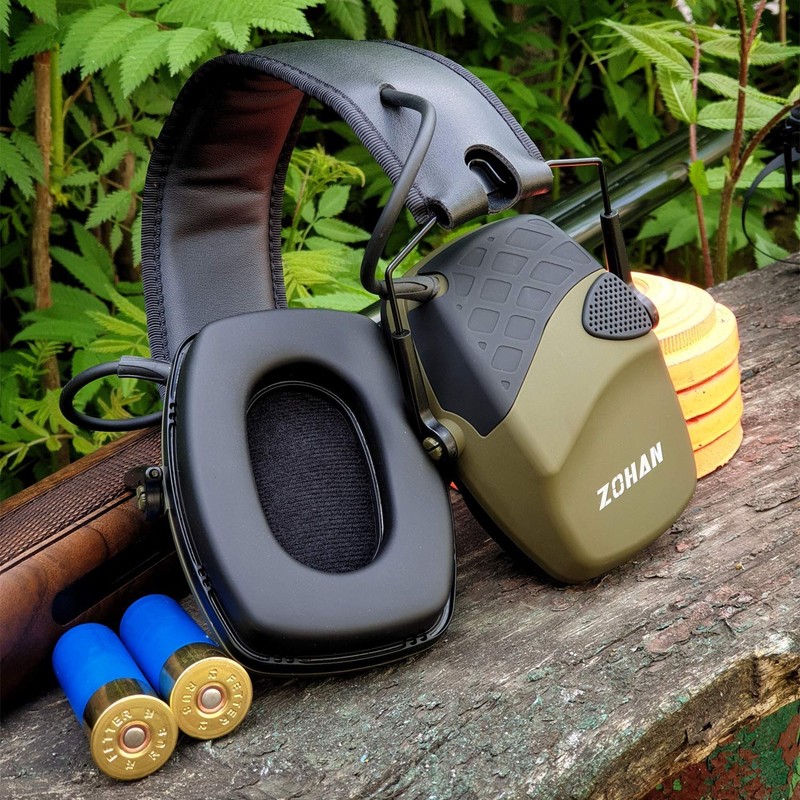 ZOHAN Electronic Shooting Earmuffs, Active Noise Reduction Safety Earmuff, Tactical