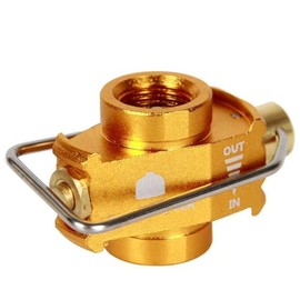 rflaueo 1pc Camping Gas Saver Plus Gas Converter Shifter Refill Flat Tank Conversion Adapter Camping Gas Adapter Valve(U221-1)