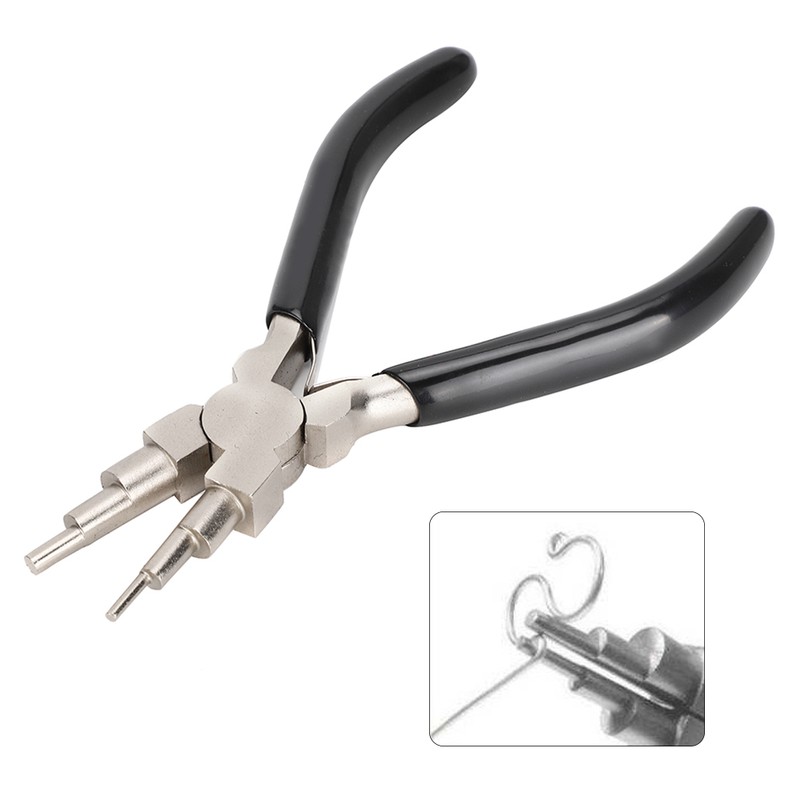 Circlip Pliers 6-Section Round Nose Snap Ring Plier Hand Made