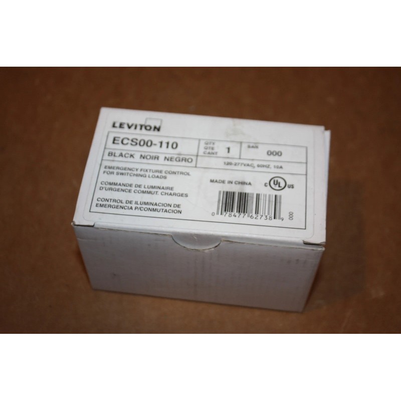 Leviton ECS00-110 Emergency Power Control, Switching Load Transfer, Shunt Relay