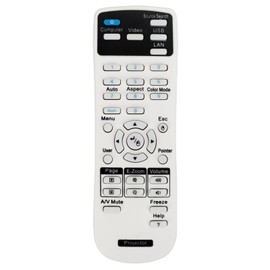 Universal Projector Remote Control Compatible for Epson BrigHtLink,Powerlite Series,Home Cinema,EX/EB/VS/EMP Series Projectors